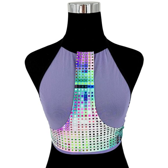 Crazed Wear 2 Piece Rave Set Y2K Cyber Fairycore Festival Costume EDM Club Dance - Picture 13 of 16